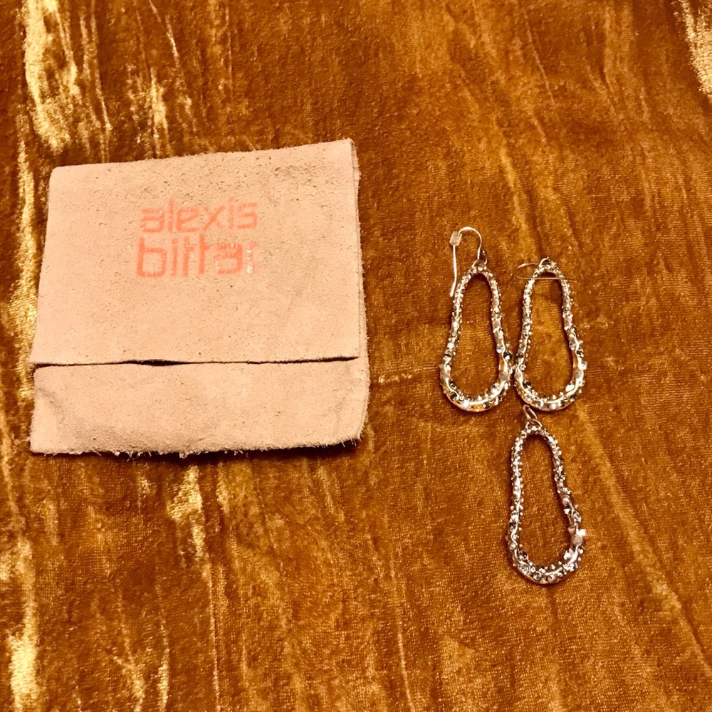 Alexis Bittar Gold and Crystal Earrings and Pendant Set